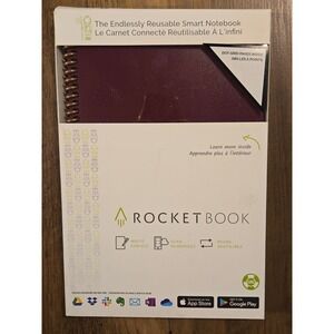 Rocketbook Core Smart Reusable Notebook Executive Dot Grid 6x8.8" NEW 36 Pages